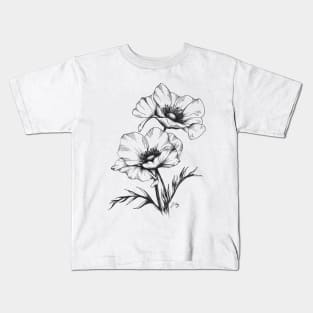 Anemone Flowers Kids T-Shirt